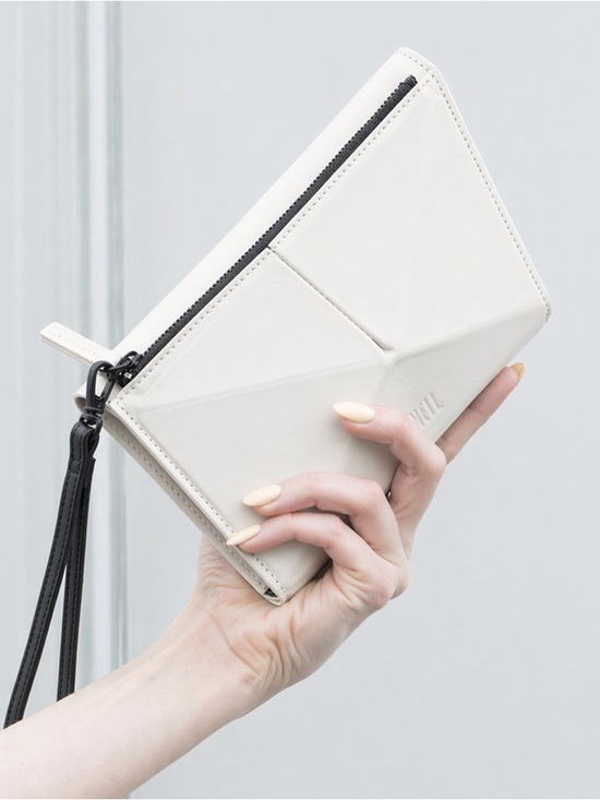 Finell Handbags - Finell QUIN Structured Wallet White